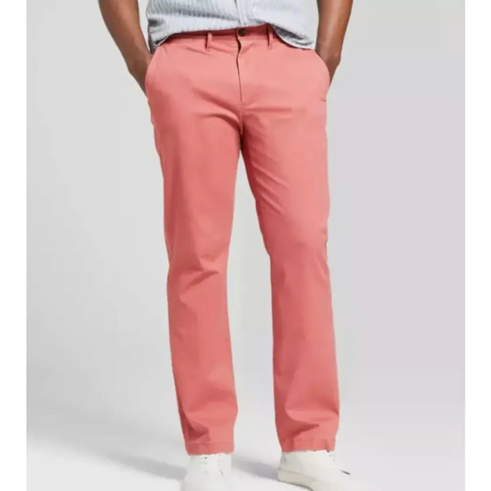 Goodfellow & Co Hennepin Chino Straight Leg Pants Mens 40 x32 Santa Fe Rose Pink